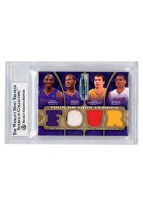 2009-10 SP Game-Used 4 On 4 Fabrics 65 With Kobe