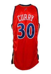 2009-10 Stephen Curry Rookie Golden State Warriors Game-Used Alternate Jersey 