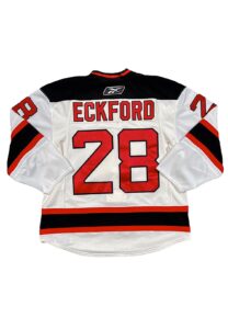 2009-10 Tyler Eckford NJ Devils NHL Debut Game-Used Jersey