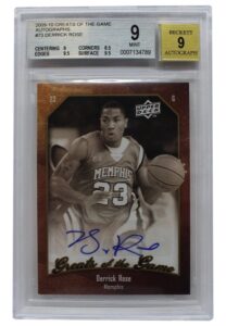 2009-10 Upper Deck Greats Of The Game Autographs Derrick Rose #73