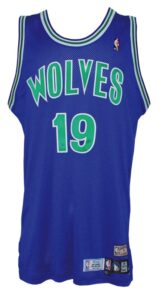 2009-2010 Wayne Ellington Rookie Minnesota Timberwolves Game-Used Road TBTC Uniform