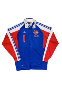 2009 Allen Iverson Detroit Pistons Player Worn Warm-Up Jacket