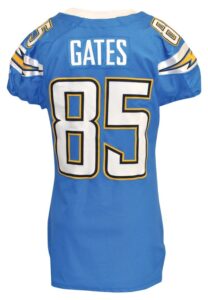 2009 Antonio Gates San Diego Chargers Game-Used Home Uniform