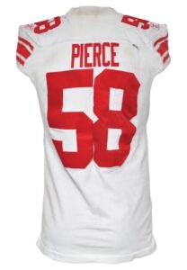 2009 Antonio Pierce New York Giants Game-Used Road Jersey