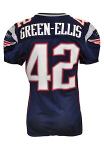 2009 BenJarvus Green-Ellis New England Patriots Game-Used Home Jersey