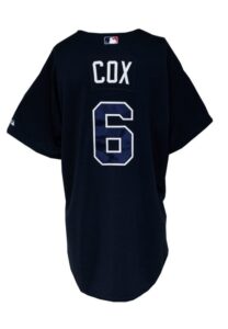 2009 Bobby Cox Atlanta Braves Manager’s Worn Alternate Jersey