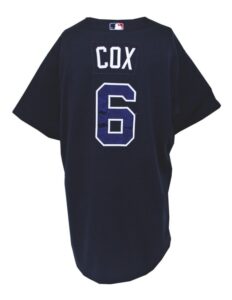 2009 Bobby Cox Atlanta Braves Manager’s Worn Alternate Jersey