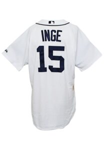 2009 Brandon Inge Detroit Tigers Game-Used Home Jersey