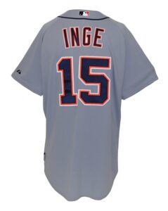 2009 Brandon Inge Detroit Tigers Game-Used Road Jersey