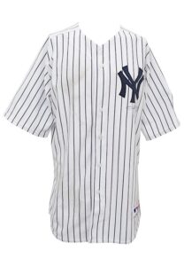 2009 Dave Eiland New York Yankees Coaches-Worn & Autographed Home Jersey