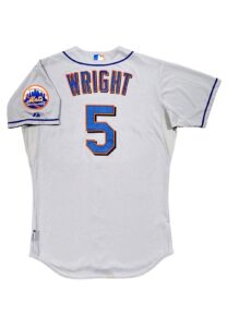 2009 David Wright NY Mets Game-Used Road Jersey