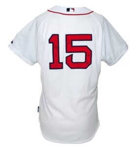 2009 Dustin Pedroia Boston Red Sox Game-Used Home Jersey