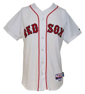 2009 Dustin Pedroia Boston Red Sox Game-Used Home Jersey