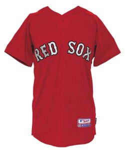 2009 Dustin Pedroia Boston Red Sox Worn Batting Practice Jersey