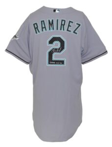 2009 Hanley Ramirez Florida Marlins Game-Used & Autographed Road Jersey