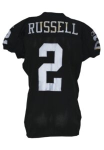 2009 JaMarcus Russell Oakland Raiders Game-Used Home Jersey