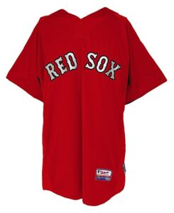 2009 Jason Bay Boston Red Sox Worn Batting Practice Jersey