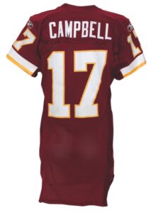 2009 Jason Campbell Washington Redskins Game-Used Home Jersey