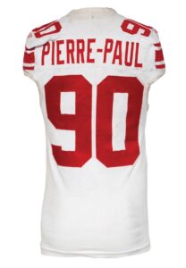 2009 Jason Pierre Paul New York Giants Game Worn Road Uniform