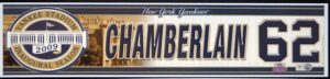 2009 Joba Chamberlain NY Yankees Locker Room Nameplate