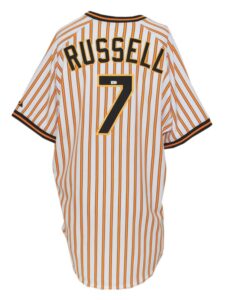 2009 John Russell Pittsburgh Pirates Game-Used Turn-Back-the-Clock Home Uniform