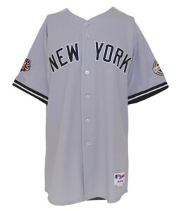 2009 Jose Molina New York Yankees Game-Used Road Jersey With Inaugural Season & World Series Patches