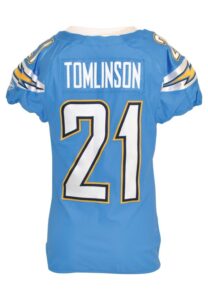 2009 LaDainian Tomlinson San Diego Chargers Game-Used Home Uniform