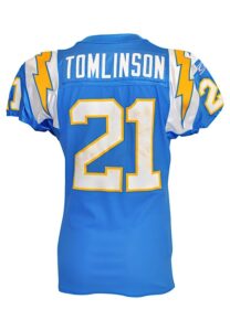 2009 LaDainian Tomlinson San Diego Chargers Game-Used Road Jersey