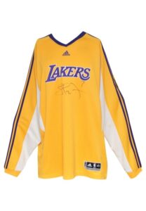 2009 Lamar Odom Los Angeles Lakers NBA Finals Worn & Autographed Shooting Shirt