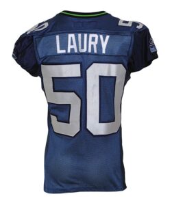 2009 Lance Laury Seattle Seahawks Game-Used & Autographed Home Jersey