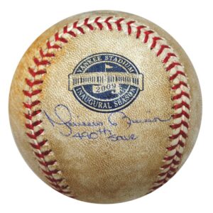 2009 Mariano Rivera NY Yankees Game-Used Baseball – Career Save # 490