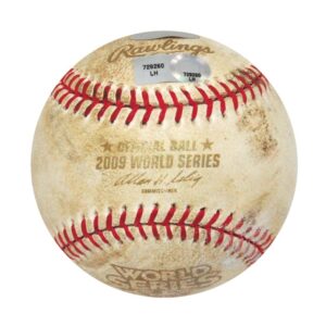 2009 New York Yankees Game-Used World Series Game 2 Baseball