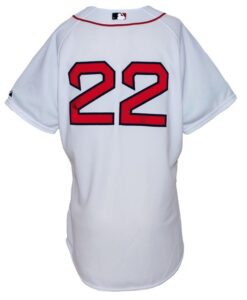 2009 Nick Green Boston Red Sox Game-Used Home Jersey