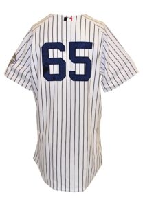 2009 Phil Hughes New York Yankees Game-Used Home Jersey