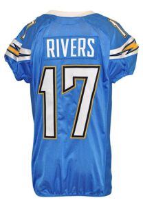 2009 Philip Rivers San Diego Chargers Game-Used Home Uniform