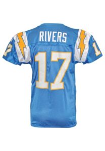 2009 Philip Rivers San Diego Chargers Game-Used Road Jersey