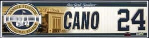 2009 Robinson Cano NY Yankees Locker Room Nameplate