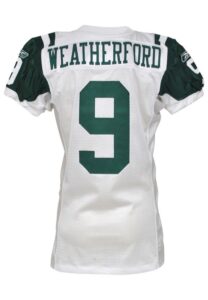 2009 Steve Weatherford New York Jets Game-Used Road Jersey