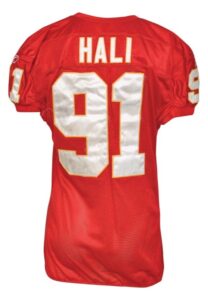 2009 Tamba Hali Kansas City Chiefs Game-Used Home Jersey