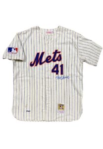 2009 Tom Seaver NY Mets 1969 World Series Ceremony Worn & Autographed Jersey