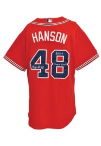 2009 Tommy Hanson Atlanta Braves Game-Used & Autographed Home Jersey