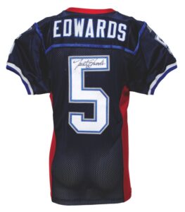 2009 Trent Edwards Buffalo Bills Game-Used and Autographed Home Jersey