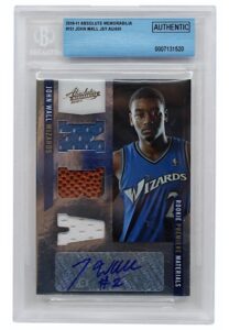 2010-11 Absolute Memorabilia John Wall Autographed Rookie Premiere Materials #151