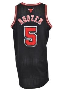 2010-11 Carlos Boozer Chicago Bulls Game-Used Black Road Jersey