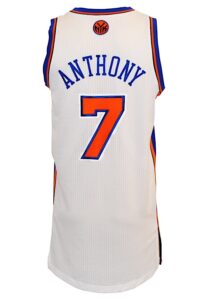 2010-11 Carmelo Anthony New York Knicks Game-Used Home Jersey