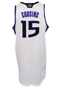 2010-11 Demarcus “Boogie” Cousins Sacramento Kings Game-Used Rookie Home Jersey