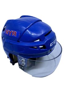 2010-11 Derek Stepan NY Rangers Rookie Game-Used Helmet