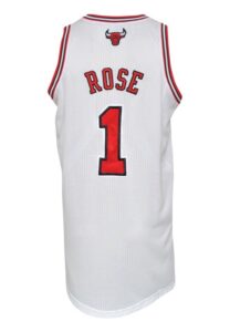 2010-11 Derrick Rose Chicago Bulls Game-Used & Autographed Home Jersey