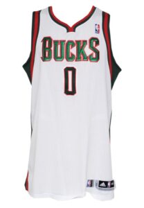 2010-11 Drew Gooden Milwaukee Bucks Game-Used Home Jersey 