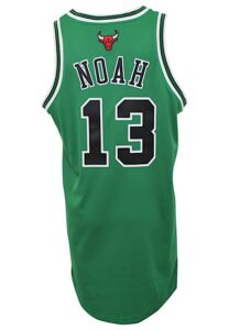 2010-11 Joakim Noah Chicago Bulls Game-Used “St. Patrick’s Day” Jersey